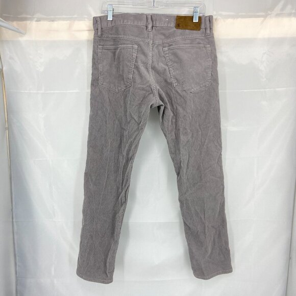 Todd Synder Men 32x30 Corduroy Pants Slim Fit Leg Slate Gray Casual Everyday - Picture 4 of 12